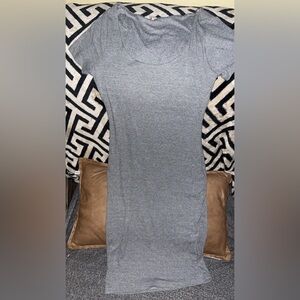 Scoop Neck Fitted Mid Dress